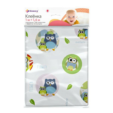 Купить Клинса Kids клеенка подкладная 1 м x 1,4 м ПВХ покрытие с резинкой