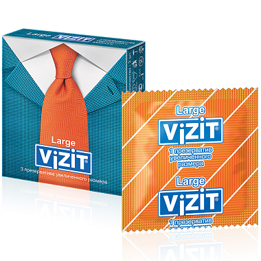 Купить Vizit Large 3 шт презервативы увеличенного размера