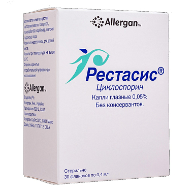Купить Рестасис 0,05% 0,4 30 шт мл капли глазные