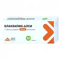 Купить: Оланзапин 10 мг 30 шт таблетки