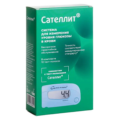 Купить Сателлит ПКГ-02 глюкометр комплект