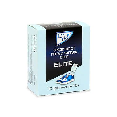 Купить 5D Elite 1,5 г 10 шт средство от пота и запаха стоп пакетики
