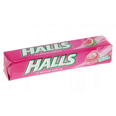 Купить Halls 25 г карамель леденцовая арбуз