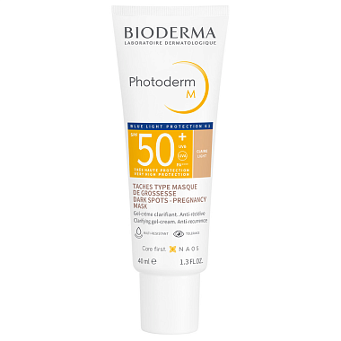 Купить Bioderma Photoderm M Golden SPF 50+ 40 мл крем-гель солнцезащитный темный оттенок