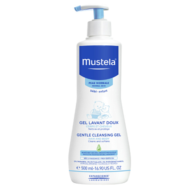 Купить Mustela Bebe 500 мл гель для купания для детей с первых дней жизни