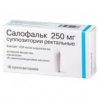 Купить: Салофальк 250 мг 10 шт суппозитории ректальные
