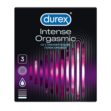 Купить Durex Intense Orgasmic 3 шт презервативы рельефные