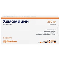 Купить: Хемомицин 250 мг 6 шт капсулы
