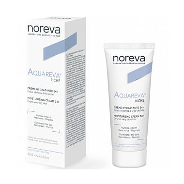 Купить Noreva Aquareva 40 мл крем увлажняющий 24 часа насыщенная текстура тюбик
