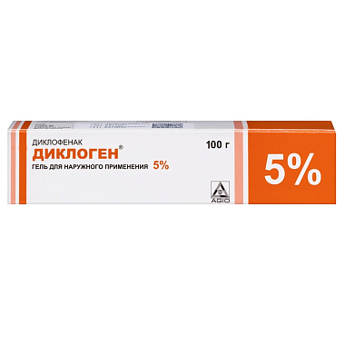 Купить Диклоген 5 % 100 г гель для наружного применения