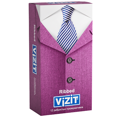 Купить Vizit Ribbed 12 шт презервативы ребристые