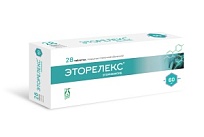 Купить: Эторелекс 60 мг 28 шт таблетки покрытые пленочной оболочкой