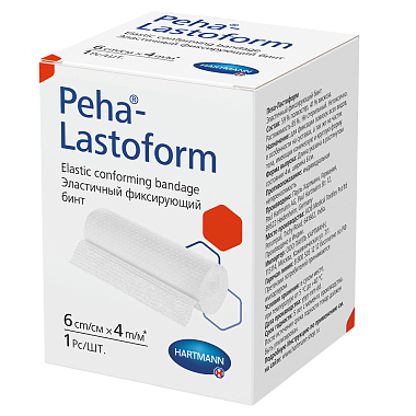 Купить Peha-Lastoform 4 м х 6 см бинт эластичный когезивный белый