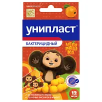 Купить: Унипласт Чебурашка 1,9 см х 7,2 см 12 шт лейкопластырь бактерицидный набор