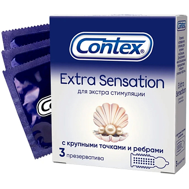 Купить Contex Extra Sensation 3 шт презервативы