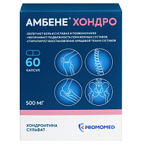 Купить: Амбене Хондро 500 мг 60 шт капсулы