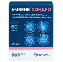 Купить: Амбене Хондро 500 мг 60 шт капсулы