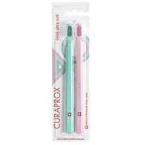 Купить: Curaprox Ultra Soft набор з/щеток Арт.CS5460/2RETRO №2 зеленый розовый