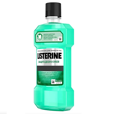 Купить Listerine 250 мл ополаскиватель для полости защита десен и зубов