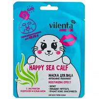 Купить: Vilenta Animal Mask тканевая маска для лица интенсивно увлажняет с экстрактом водорослей и белым мхом HAPPY SEA CALF