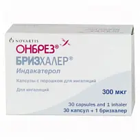 Купить: Онбрез Бризхалер 300 мкг 30 шт капсулы с порошком для ингаляций с устройством для ингаляций