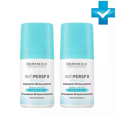 Купить Dermedic Antipersp R Дезодорант-антиперспирант шариковый 60 мл 2 шт
