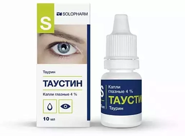 Купить Таустин 4 % 10 мл капли глазные тюбик-капельница