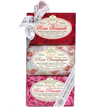 Купить Nesti Dante набор Роза 150 г 3 шт мыло натуральное