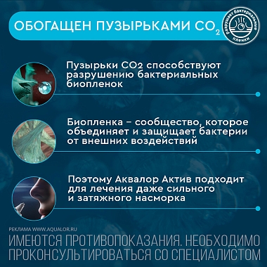 Купить Аквалор Актив Софт Мини 50 мл спрей для промывания носа
