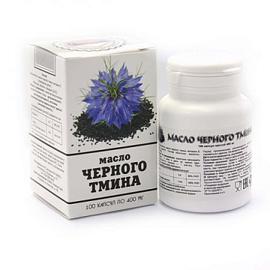 Купить Масло Черного тмина 400 мг 100 шт капсулы
