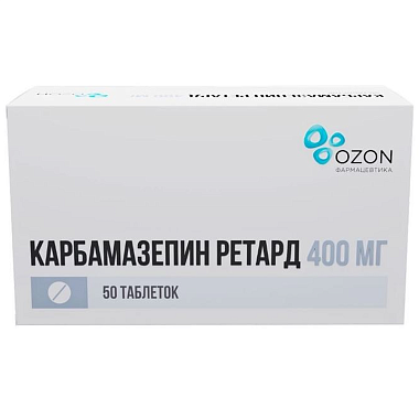 Купить Карбамазепин Ретард 400 мг 50 шт таблетки с пролонгированным высвобождением