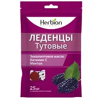 Купить: Хербион леденцы 25 шт тутовые