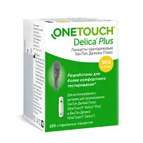 Купить: OneTouch Delica Plus 100 шт ланцеты одноразовые