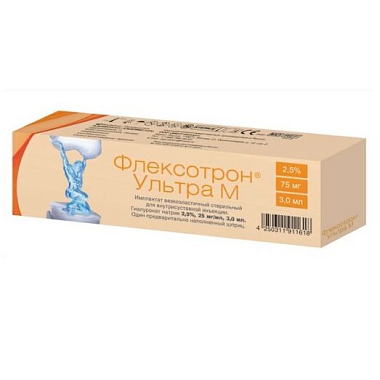 Купить Флексотрон Ультра М 25 мг / мл 3 мл 1 шт имплантат вязкоэластичный стерильный для внутрисуставной инъекции шприц