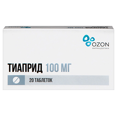 Купить Тиаприд 100 мг 20 шт таблетки