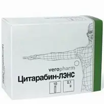 Купить: Цитарабин-ЛЭНС 100 мг 10 шт лиофилизат для приготовления раствора для инъекций флакон
