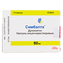 Купить: Симбалта 60 мг 14 шт капсулы кишечнорастворимые