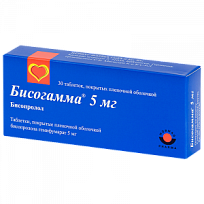 Купить: Бисогамма 5 мг 30 шт таблетки покрытые пленочной оболочкой