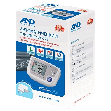 Купить AND UA-777 тонометр автоматический с адаптером и манжетой 32-45 см