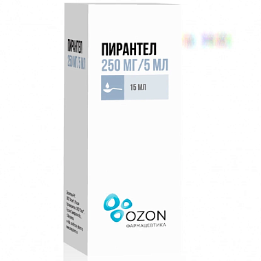 Купить Пирантел 250 мг/5 мл 15 мл суспензия для приема внутрь