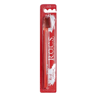 Купить Rocs Red Editon зубная щетка классическая средняя