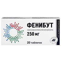 Купить: Фенибут 250 мг 20 шт таблетки