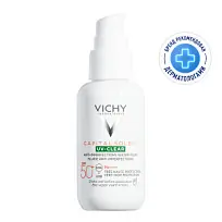 Купить: Vichy Capital Soleil UV-Clear 40 мл крем-флюид невесомый солнцезащитный  для проблемной кожи лица с салициловой кислотой SPF 50+
