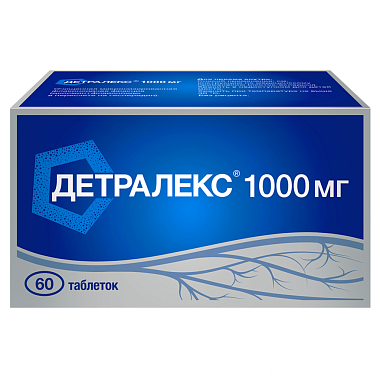 Купить Детралекс 1000 мг 60 шт таблетки покрытые пленочной оболочкой