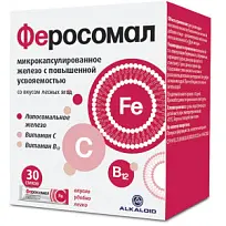 Купить: Феросомал 30 шт порошок массой 1,8 г в стик-пакетах