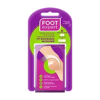 Купить: Foot Expert пластырь мозольный гидроколлоидный набор 6 шт от влажных мозолей 2-х размеров