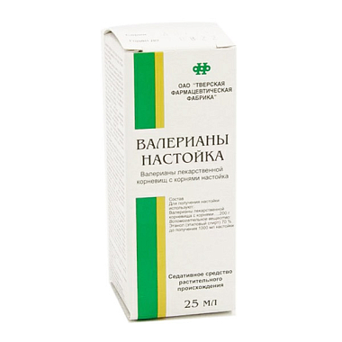 Купить Валериана  настойка 25мл (Тверская ФФ)