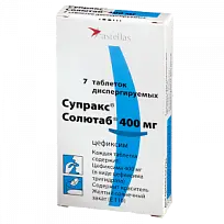 Купить: Супракс Солютаб 400 мг 7 шт таблетки диспергируемые