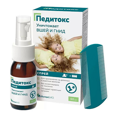 Купить Педитокс 60 мл спрей средство педикулицидное флакон