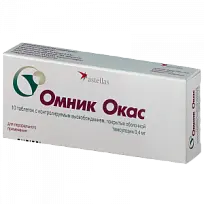 Купить: Омник Окас 0,4 мг 10 шт таблетки с контролируемым высвобождением покрытые оболочкой